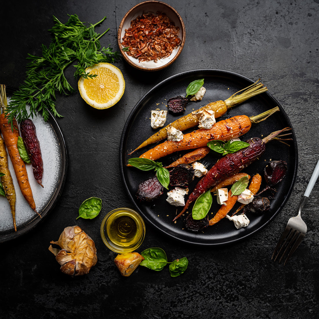 Cumin-Serrano Yogurt with Grilled Carrots